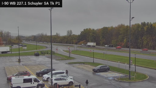 I-90 MP 227.10 WB Schuyler Service Area Truck Park 1 live webcam
