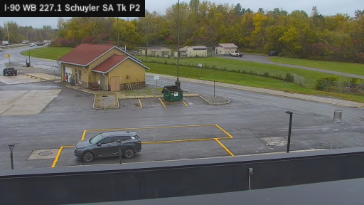 I-90 MP 227.10 WB Schuyler Service Area Truck Park 2 live webcam
