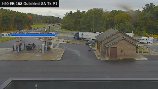I-90 MP 153.00 EB Guilderland Service Area Truck Park 1 live webcam