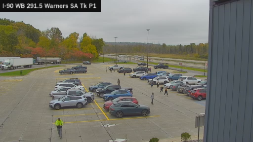 I-90 MP 291.50 WB Warners Service Area Truck Park 1 live webcam