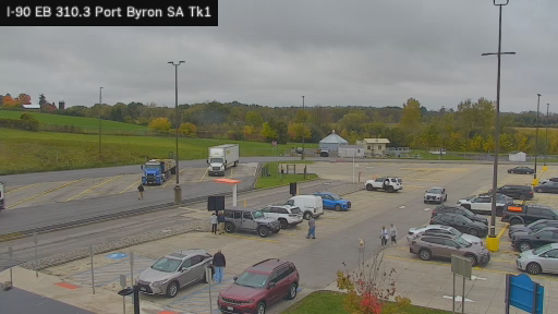 I-90 MP 310.3 EB Port Byron Service Area Truck Park 1 live webcam