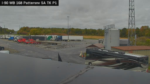 I-90 MP 168.10 WB Pattersonville Service Area Truck Park 1 live webcam