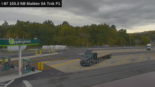 I-87 MP 103.30 NB Malden Service Area Truck Park 1 live webcam