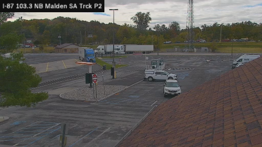 I-87 MP 103.30 NB Malden Service Area Truck Park 2 live webcam