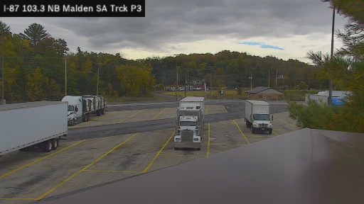 I-87 MP 103.30 NB Malden Service Area Truck Park 3 live webcam