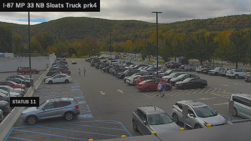 I-87 MP 033.00 NB Sloatsburg Service Area Truck Park 4 live webcam