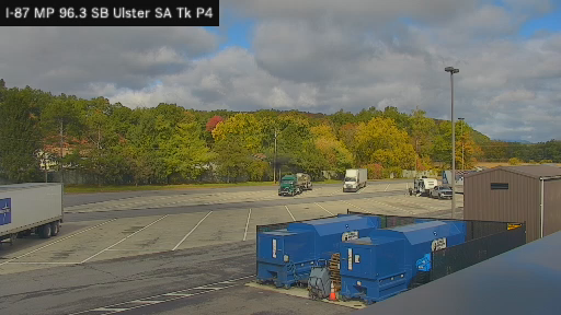 I-87 MP 096.30 SB Ulster Service Area Truck Park 4 live webcam
