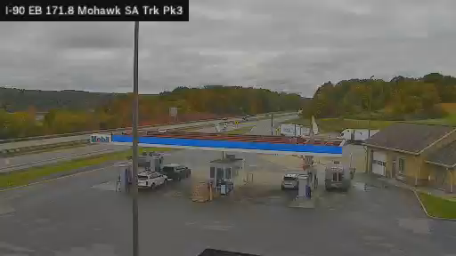 I-90 MP 171.80 EB Mohawk Service Area Truck Park 3 live webcam