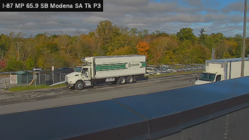 I-87 MP 065.90 SB Modena Service Area Truck Parking 3 live webcam